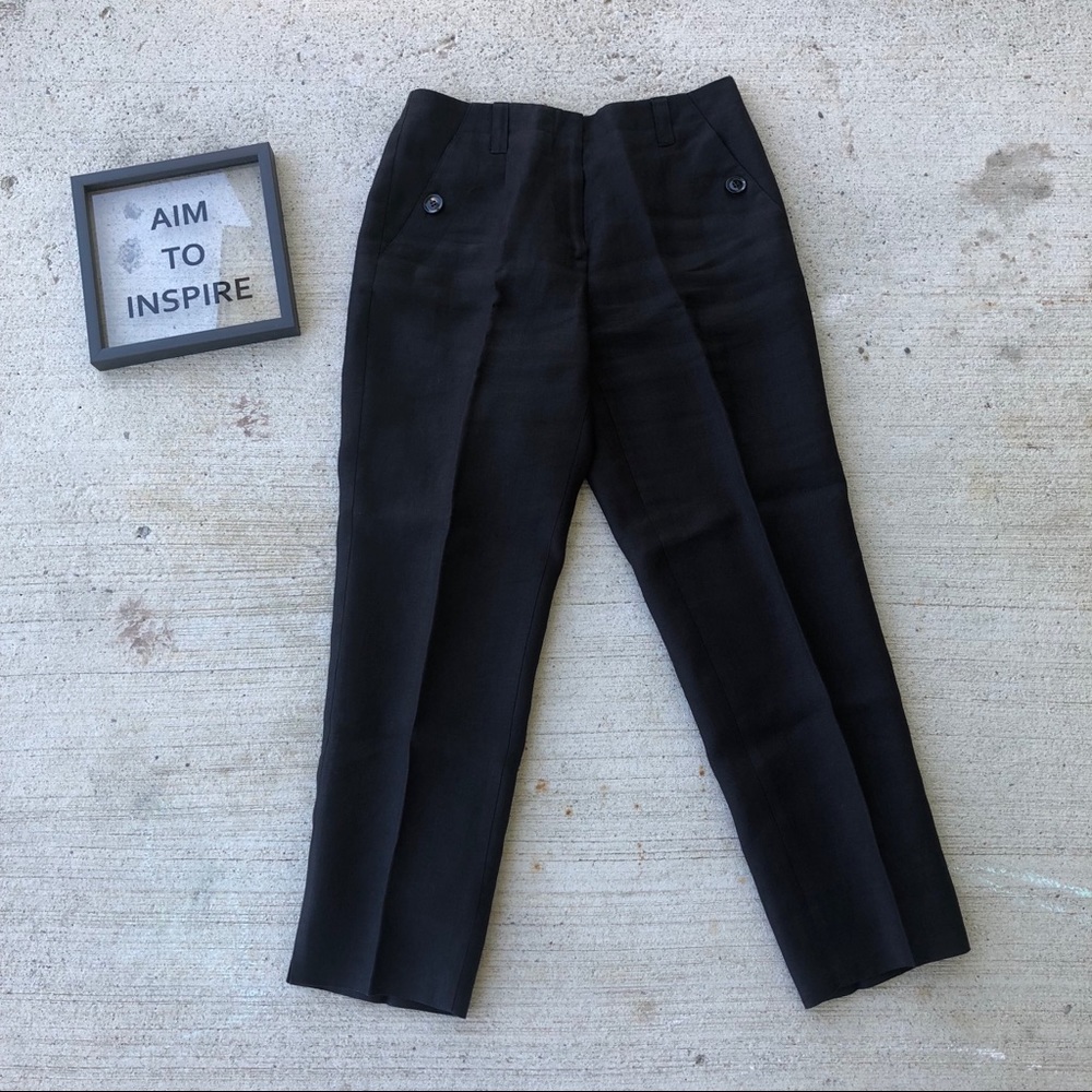 Talbots Petite Irish Linen Cropped Trouser